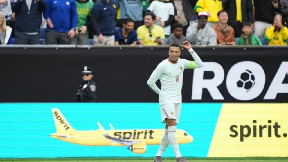 Con una hermosa definición de Mbappé, Francia superó a Brasil en la previa al Mundial 2026.