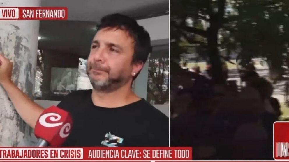 Jorge, uno de los operarios despedidos, aseguró que con las secuelas físicas que le dejó el trabajo en FATE, se complica su reinserción laboral.
