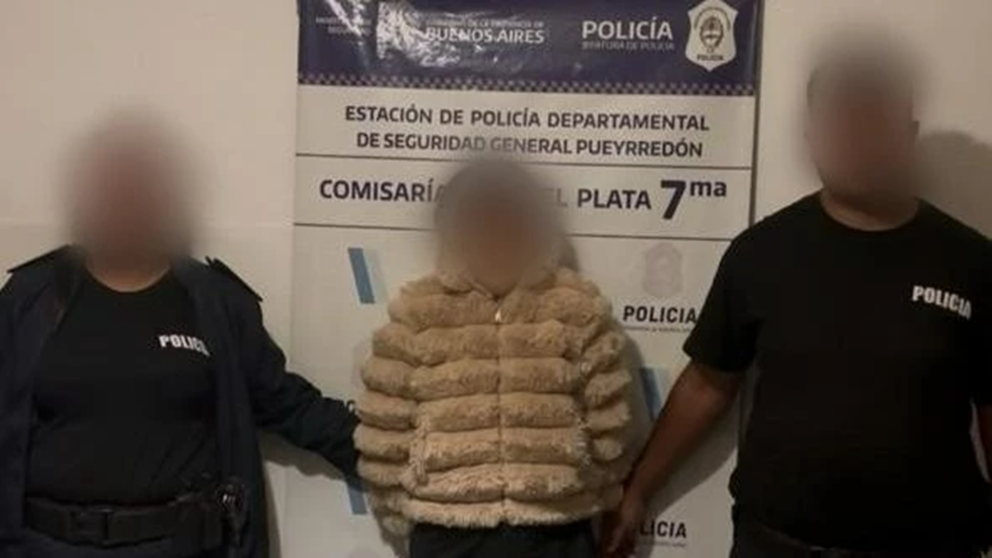 La detenida por intentar robar en un supermercado.