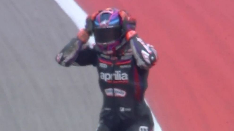 Blooper en el MotoGP: Jorge Martín ganó la carrera en la última vuelta y se cayó durante los festejos