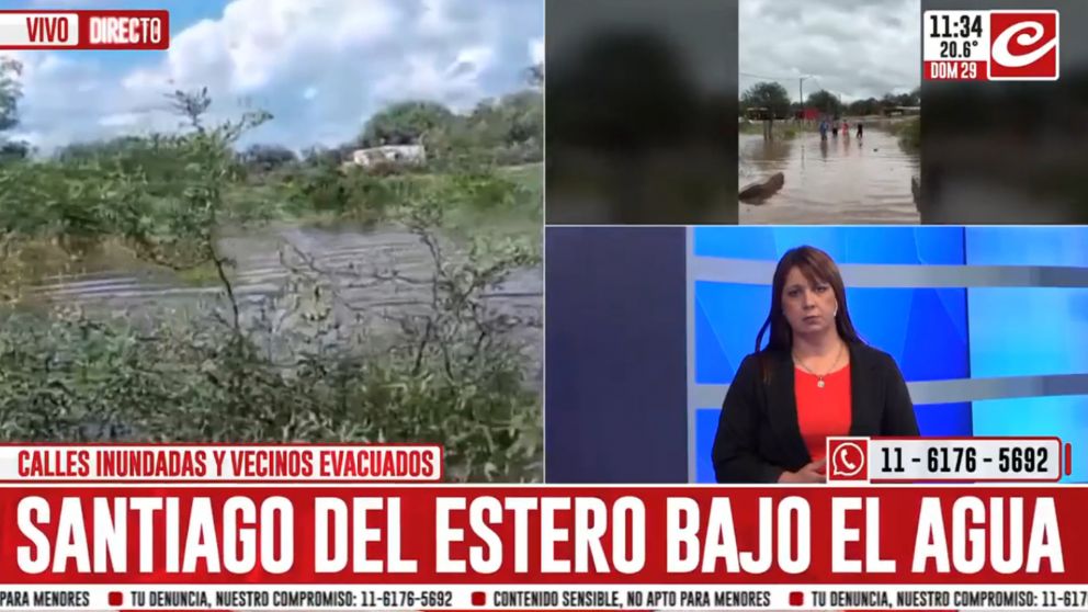 Hay más de 100 familias evacuadas tras el temporal.