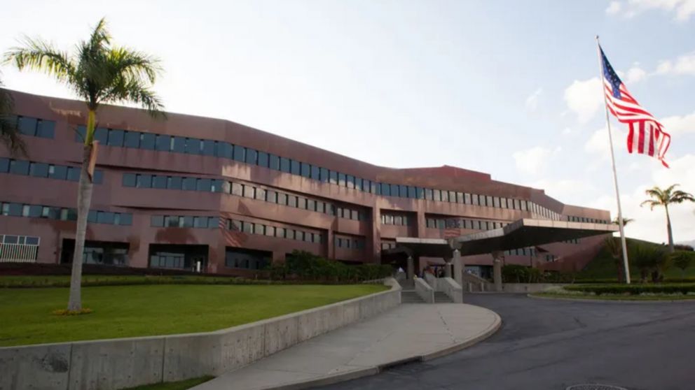 La sede de la embajada de Estados Unidos en Caracas.