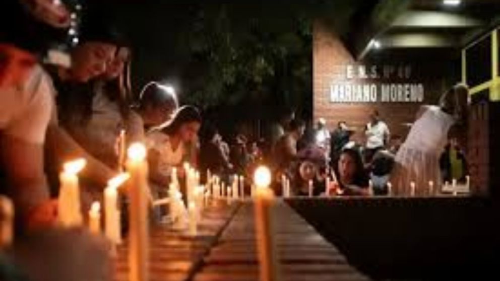 La comunidad de San Crist�bal despidi� a Ian Cabrera y sigue consternada por el crimen (Redes).