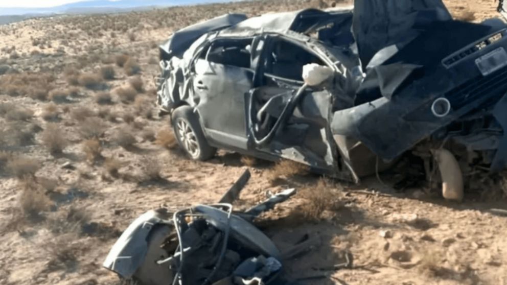 Así quedó el auto tras el terrible siniestro (Gentileza Jujuy al Momento).