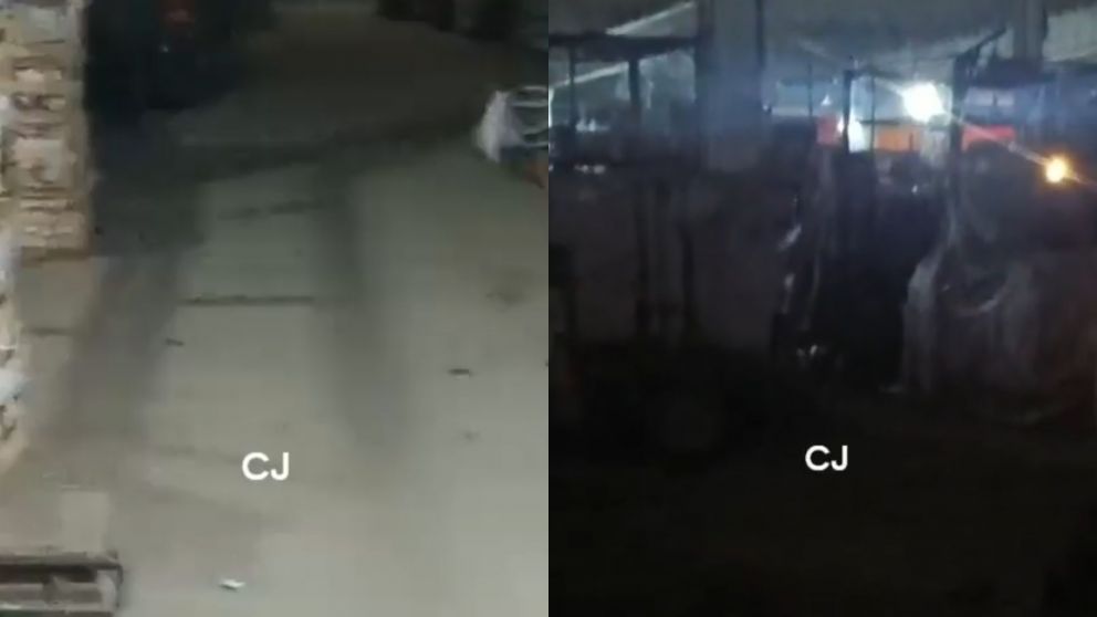Seguridad registr� un momento escalofriante en su trabajo de turno nocturno (Captura video).