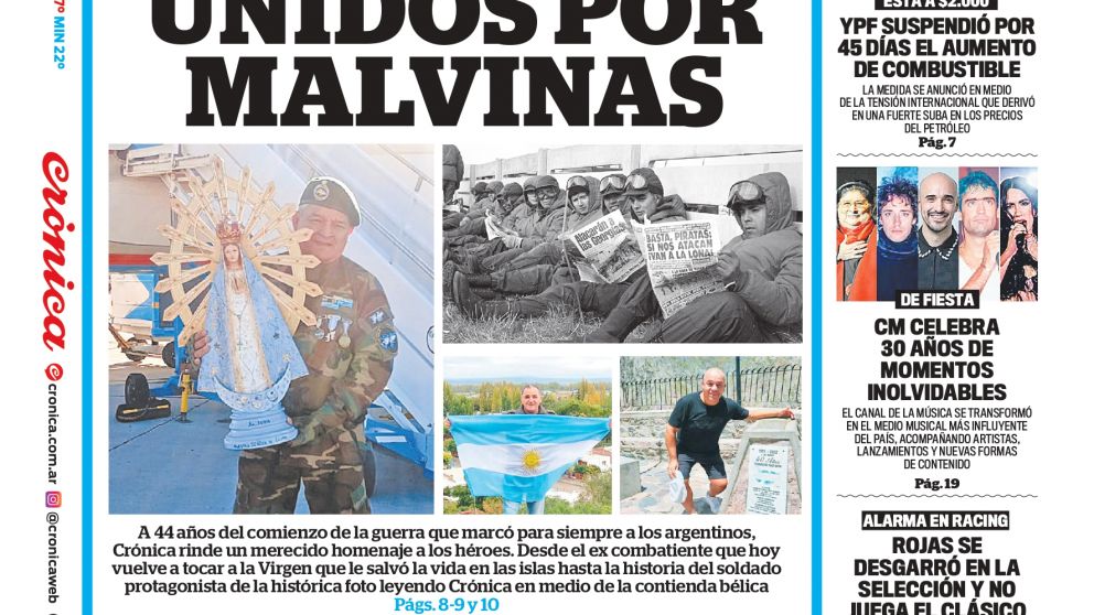 Tapas del jueves 2 de abril de 2026.