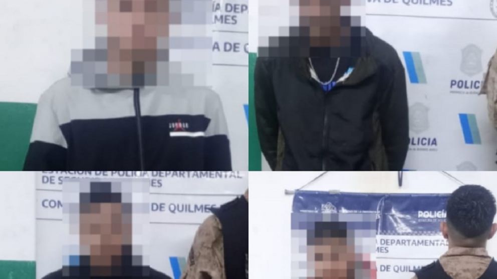 Patentes falsas, pasamontañas y cortafierros: así cayeron cuatro malvivientes en Bernal