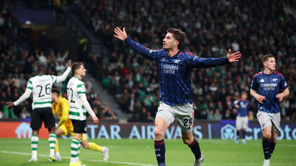 Arsenal derrotó a Sporting Lisboa en la agonía, le sacó el invicto de local y dio un paso clave en la Champions League