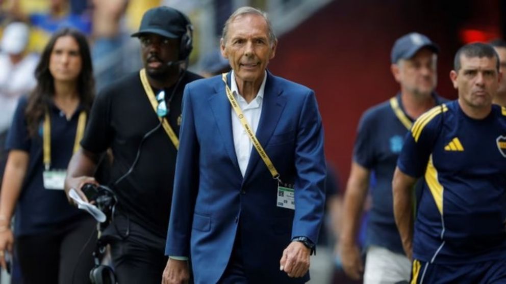 Miguel en su época de DT de Boca, en pleno Mundial de Clubes.