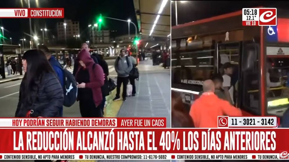 Siguen las demoras en el servicio de colectivos en el AMBA.