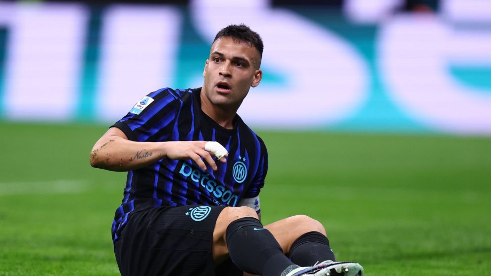 Lautaro Martínez se lesionó otra vez y hay preocupación en el Inter y la Selección Argentina