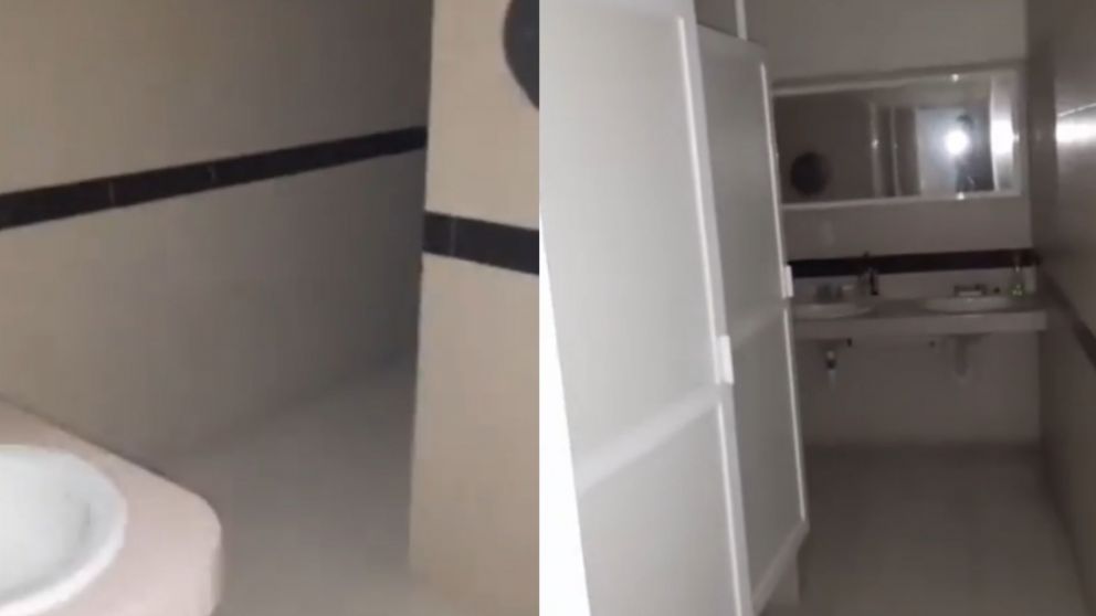 Tras ir en b�squeda del tenebroso llanto, el trabajador presenci� una actividad paranormal (Captura video).