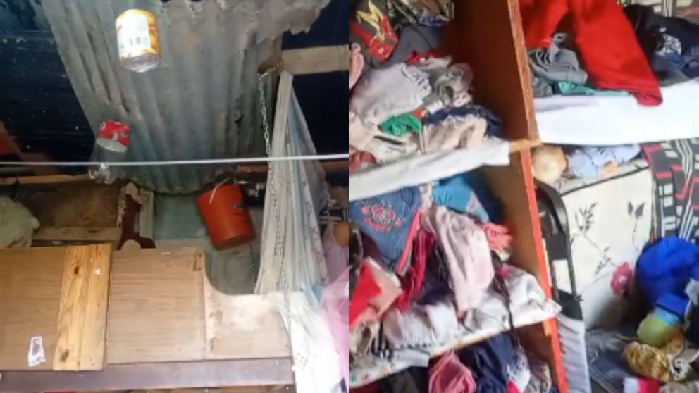 El t�o de �ngel difundi� un video de la casa donde viv�a el nene.