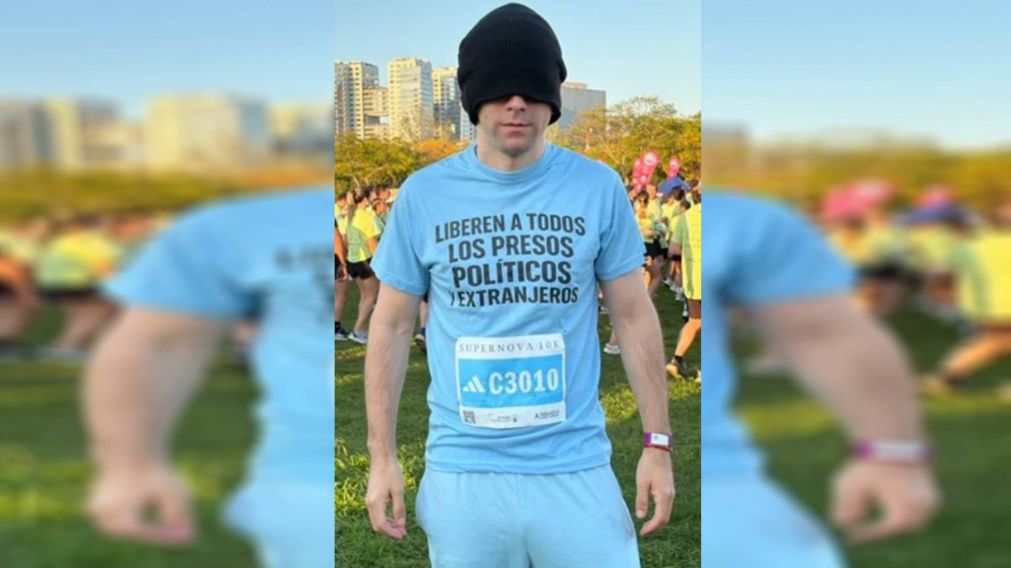 Tras una maratónen Buenos Aires, Nahuel Gallo pidió por los presos políticos en Venezuela