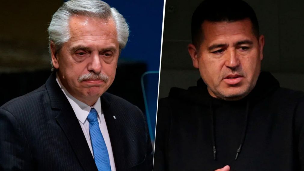 Alberto Fernández valoró el trabajo institucional de Riquelme en Boca.