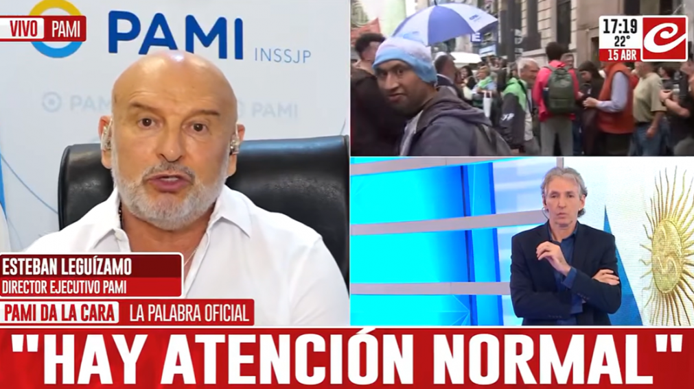 Esteban Leguizamo, director ejecutivo del PAMI: "La atención está garantizada"