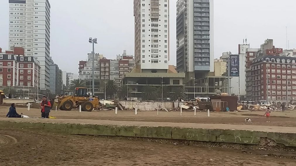 La "Saladita" de la Bristol de Mar del Plata fue allanada y demolida.