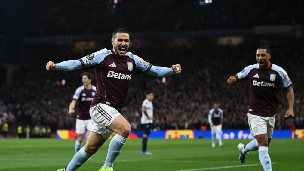 Emiliano Buendía participó con un golazo en la contundente victoria de Aston Villa ante Bologna en la Europa League.