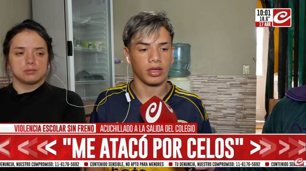 La víctima dialogó junto a su madre en Crónica. Ambos contaron detalles de lo sucedido.