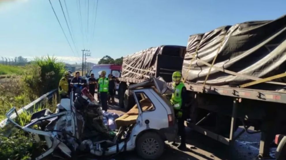 El hecho ocurrió sobre la ruta SC-110, a la altura de Ituporanga, en el estado brasileño de Santa Catarina.