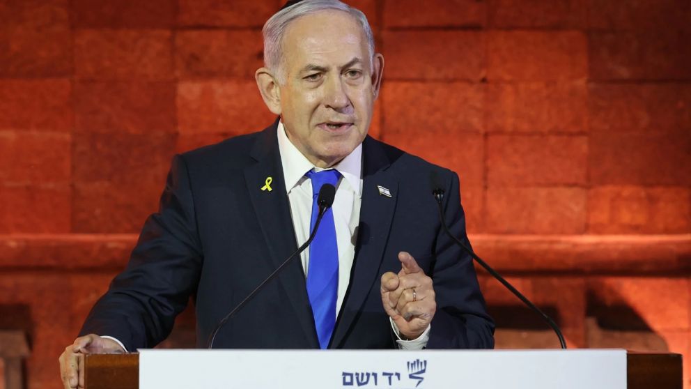 Bejamin Netanyahu, en el Día de la Conmemoración del Holocausto (EFE).
