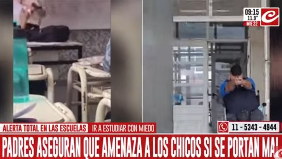 Siguen los problemas en los establecimientos educativos (Captura de TV).