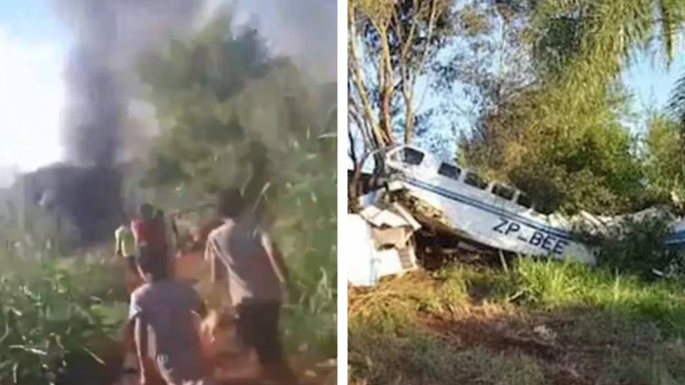 Una avioneta con millones de d�lares se estrell� en Paraguay y vecinos la saqueron