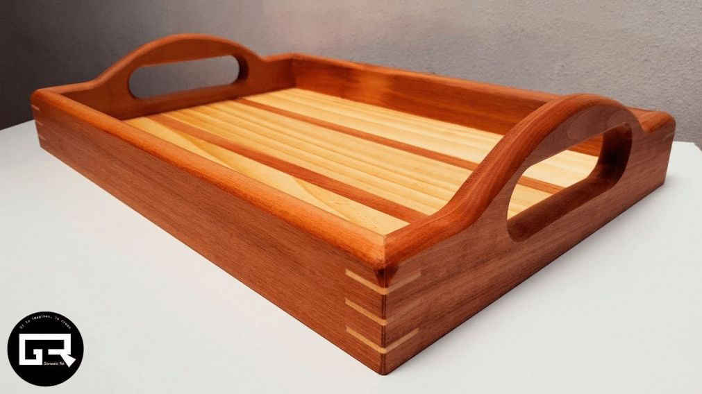 Cómo hacer una hermosa bandeja de madera con pocos materiales y fácilmente