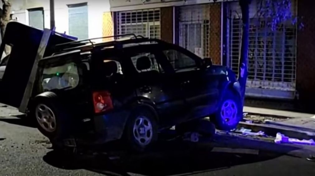 Uno de los accidentes ocurrió en el barrio de Almagro (X).