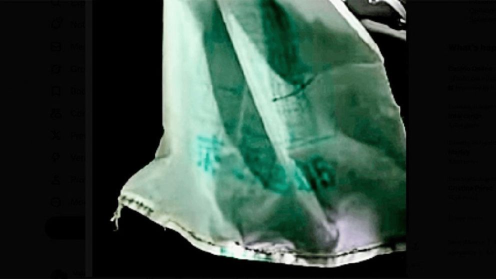 Las misteriosas bolsas encontradas.