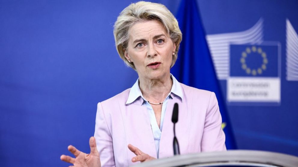 Ursula von der Leyen, presidenta de la Comisión Europea.