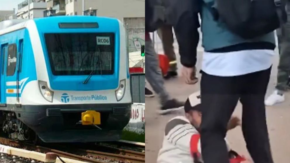 El hombre fue retenido por varios usuarios de la L�nea Sarmiento.