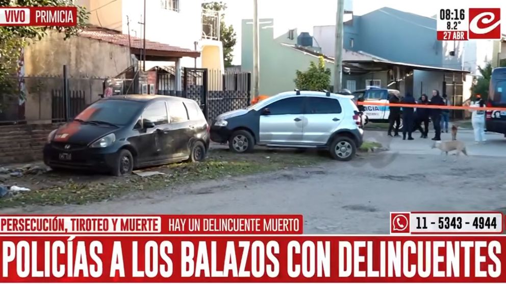 El robo deriv� en una persecuci�n que termin� con un delincuente abatido, otro detenido y un tercer sospechoso pr�fugo.