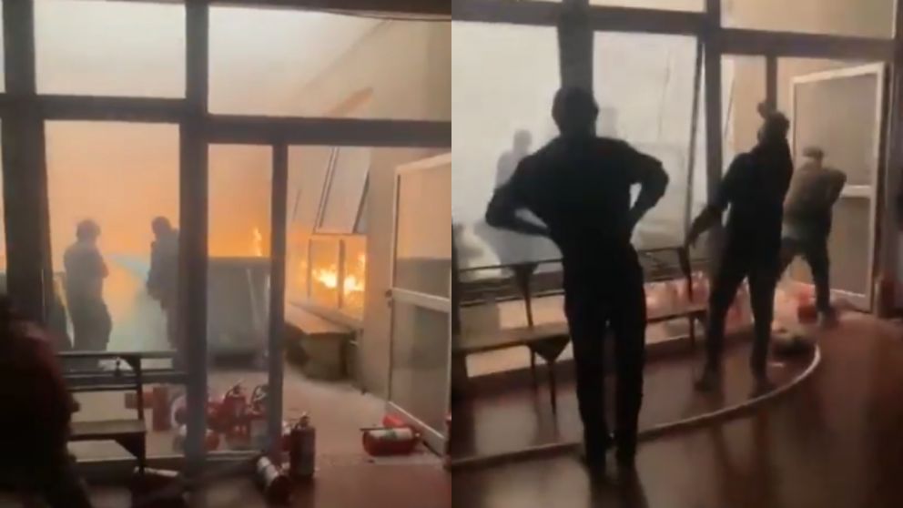 Incendio en la Facultad de Sociales de la UBA: dos hombres heridos y clases suspendidas