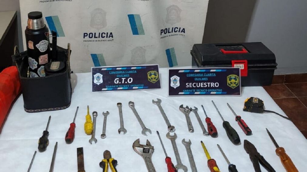 Golpe a ladrones de autos en Quilmes Oeste: dos detenidos y elementos recuperados