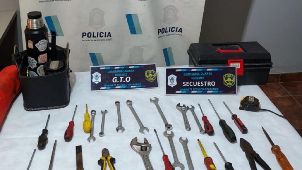 Golpe a ladrones de autos en Quilmes Oeste: dos detenidos y elementos recuperados