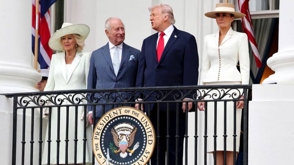 Donald Trump reafirmó la alianza con el Reino Unido ante el rey Carlos III.