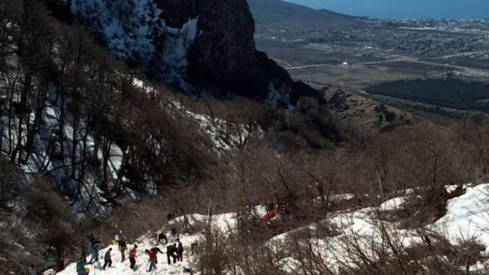 La zona donde cay� el beb�.