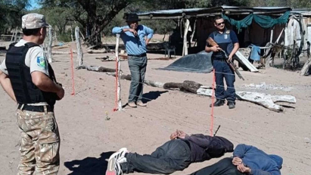 Tres acusados por un crimen fueron detenidos tras un operativo en pleno campo de Mendoza
