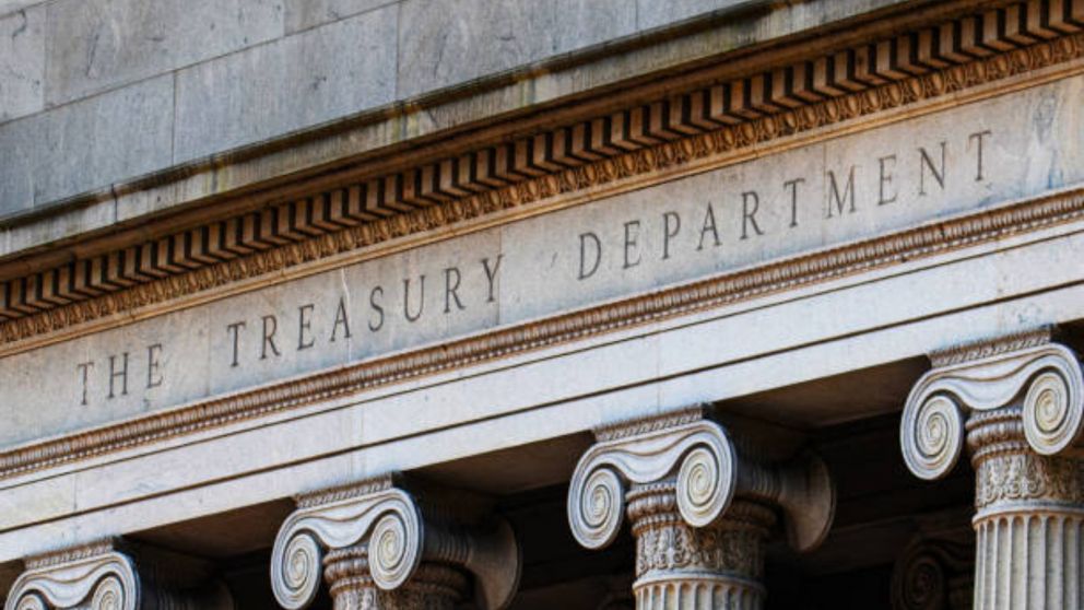 La sede del Departamento del Tesoro de los Estados Unidos.