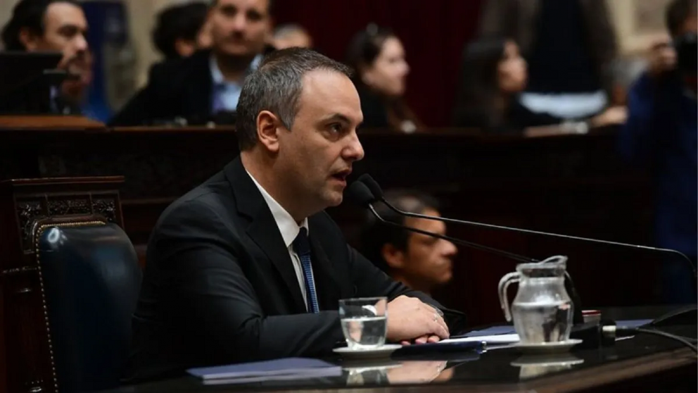 Manuel Adorni en el Congreso. 