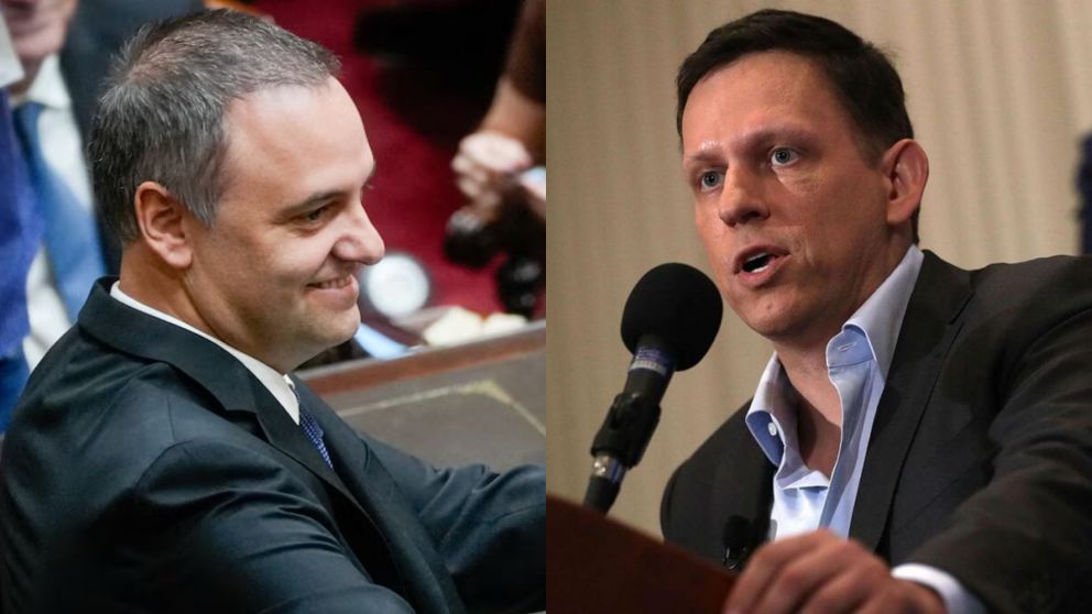 Adorni y su guiño a Peter Thiel.