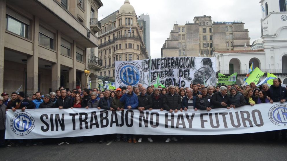 La CGT marchará este jueves a Plaza de Mayo (archivo).