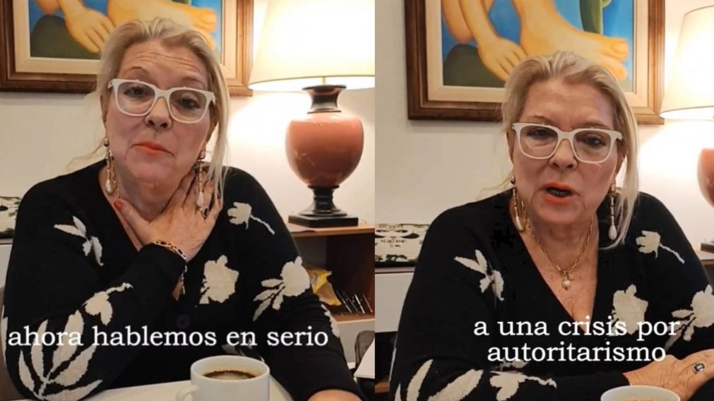 ¡VIDEO! Elisa Carrió advirtió sobre un "inicio de Estado autoritario" tras los ataques de Milei a la prensa.