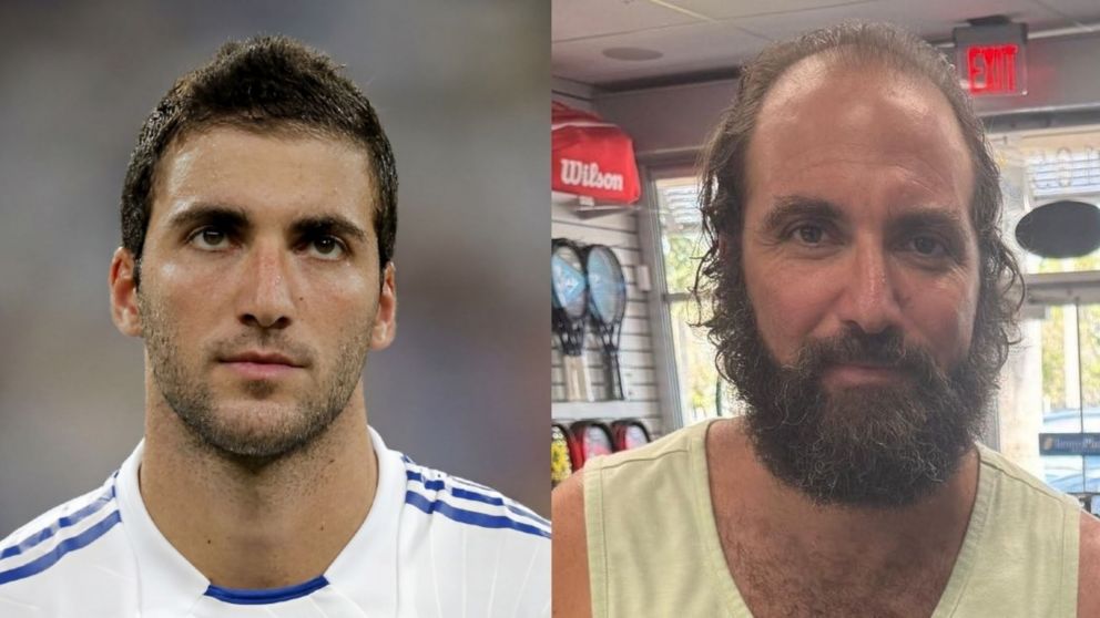 As� cambi� el aspecto de Gonzalo Higua�n en 16 a�os.