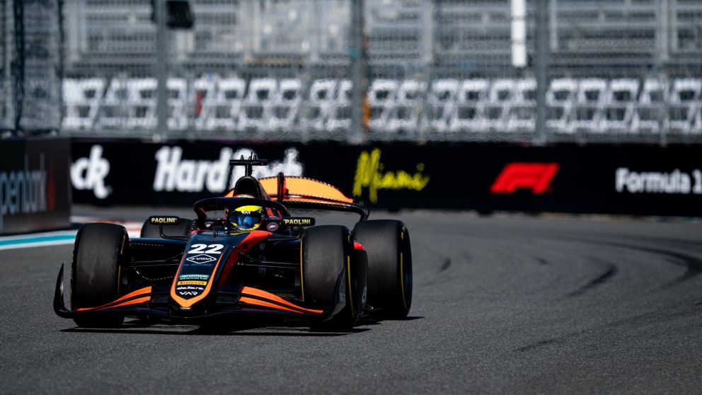 Nicolás Varrone brilló en la Fórmula 2 y fue puesto 4 en la Sprint Race del GP de Miami