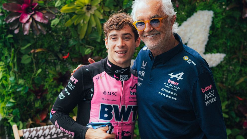 El gran elogio de Briatore para Colapinto tras el puesto 7 en el GP de Miami: "Rindió al nivel que esperamos de él"
