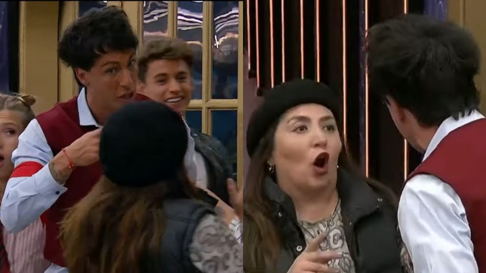 Pincoya y Nazareno de "Gran Hermano" protagonizaron una violenta pelea. (Foto: Captura Telefe).