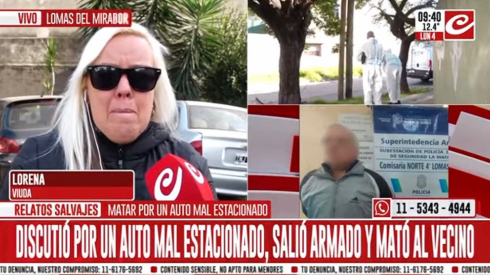Lorena la esposa de la víctima habló en exclusivo con Crónica.