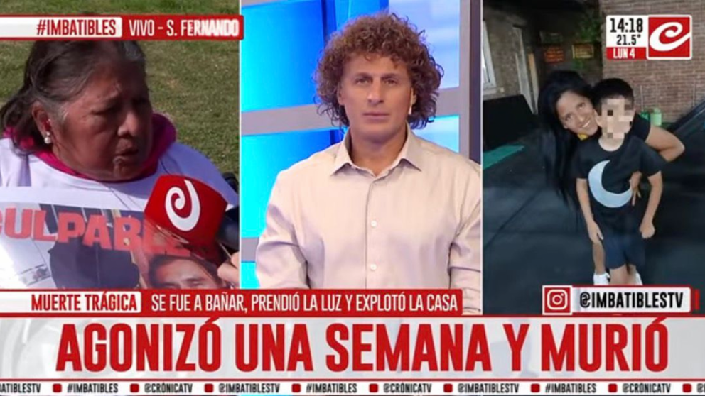 La mamá de la mujer que murió en una explosión en exclusiva con Crónica.